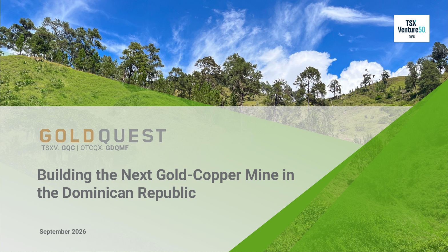 GoldQuest Corporate Presentation