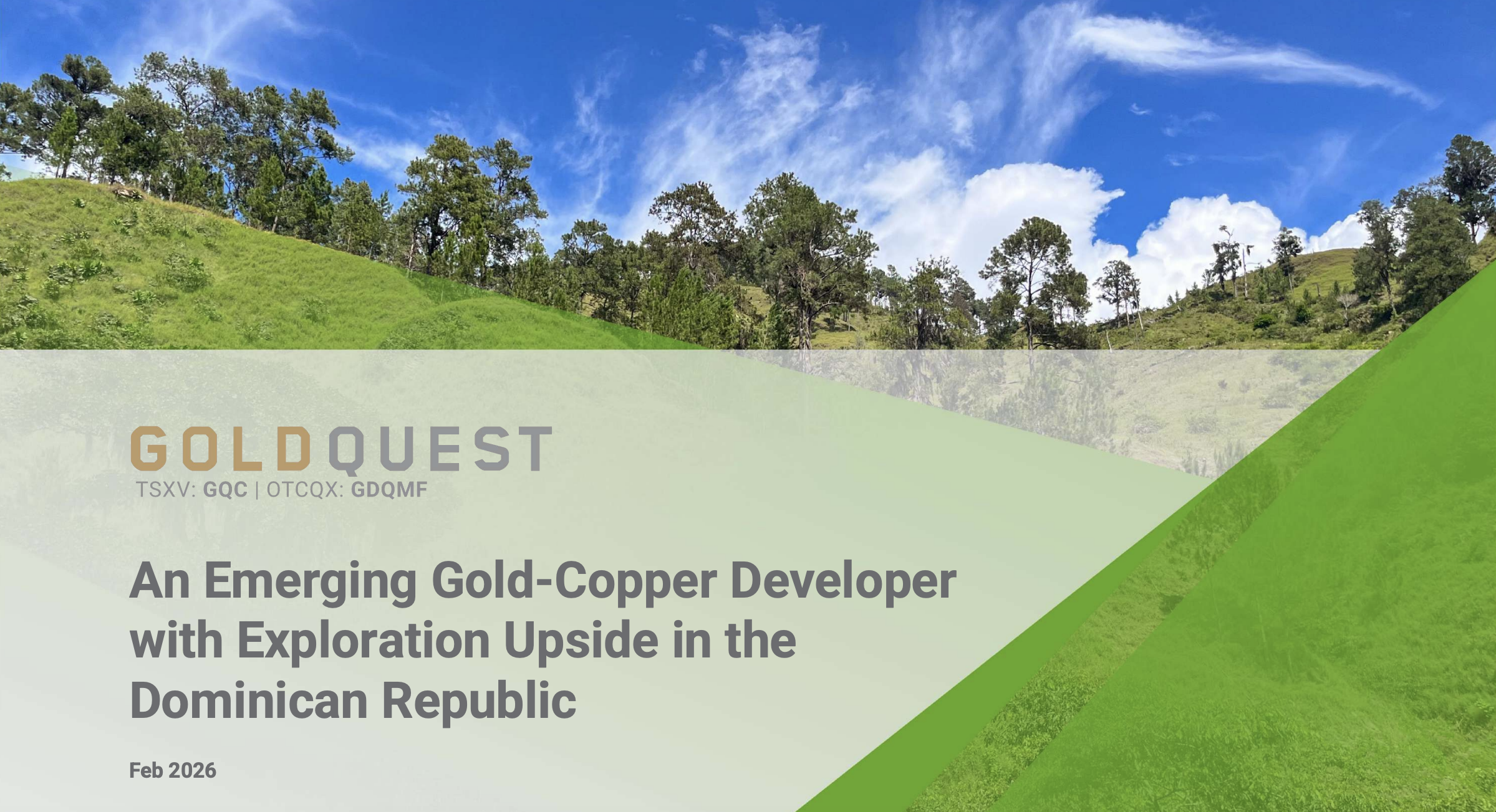 GoldQuest Corporate Presentation Sept 2020